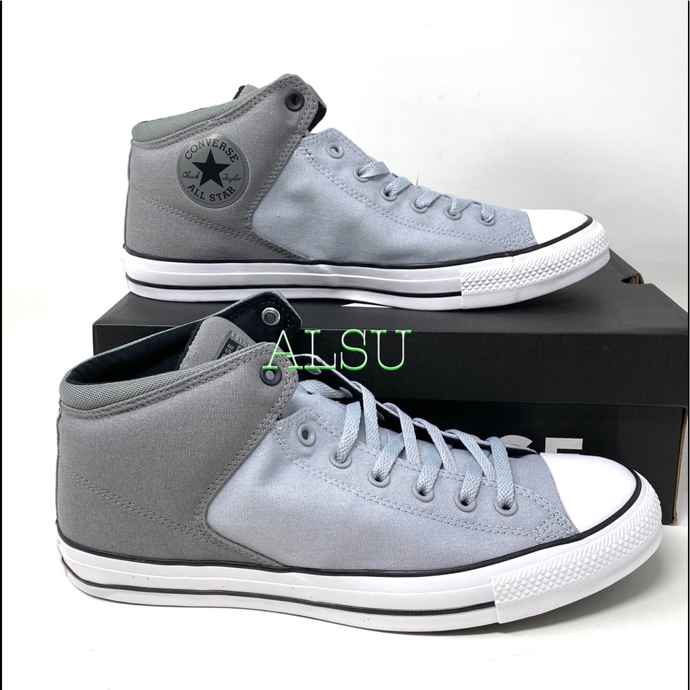 Converse Ctas High Street Wolf Grey Men’s Sneakers Size 64381F - Picture 3 of 8